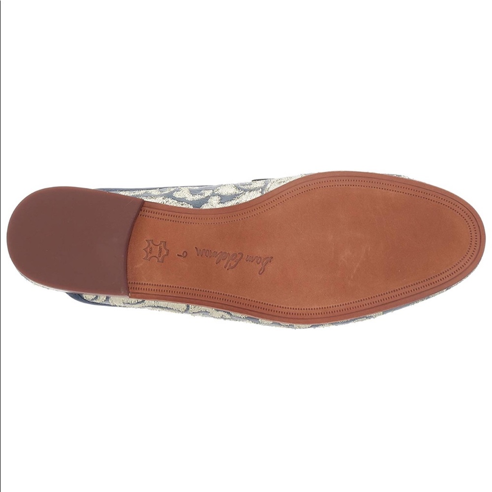 Sam Edelman | Jacquard Gold and Blue Paris Mules - Picture 6 of 8